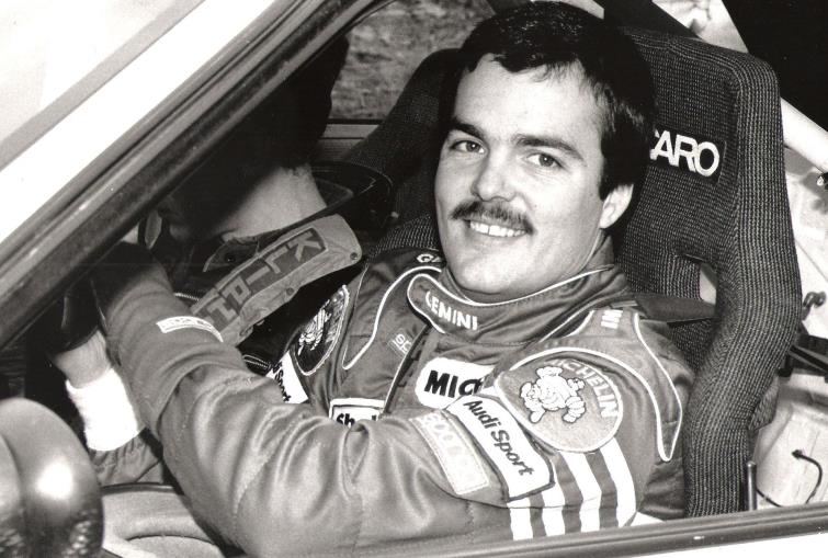 Dai Llewellin - At the wheel in his   days as a rally driver)